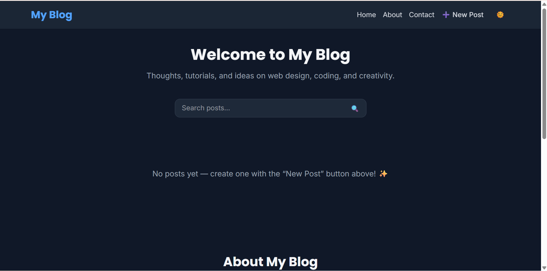 My Blog Website